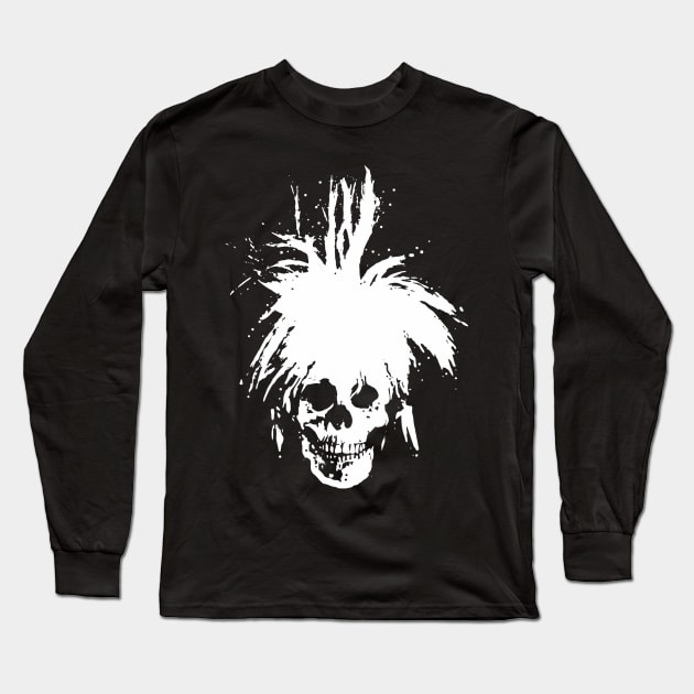 Andy Warhol Skull Long Sleeve T-Shirt by OptimusVolts